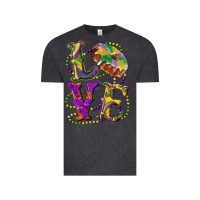 Vintage Black mardi gras love with king cake Vintage Tee - RanaPortraitStore