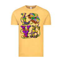 Vintage Mustard mardi gras love with king cake Vintage Tee - RanaPortraitStore