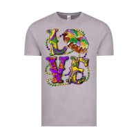 Vintage Zinc mardi gras love with king cake Vintage Tee - RanaPortraitStore