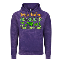 Cloud Purple St. Patrick's Irish today hungover tomorrow Vintage Hoodie - OliviaCreatesArt