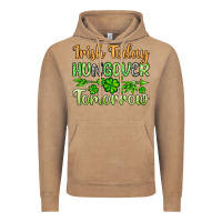 Vintage Coffee St. Patrick's Irish today hungover tomorrow Vintage Hoodie - OliviaCreatesArt