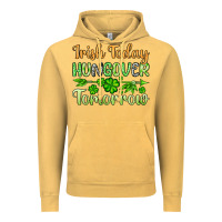 Vintage Mustard St. Patrick's Irish today hungover tomorrow Vintage Hoodie - OliviaCreatesArt