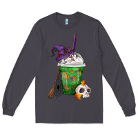 Smoke Halloween Spooky Pumpkins Frappe Long Sleeve Tee - FaDigitalArtStudio