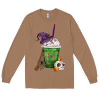 Toasted Coconut Halloween Spooky Pumpkins Frappe Long Sleeve Tee - FaDigitalArtStudio