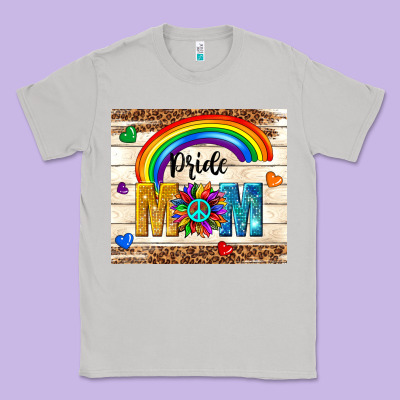 Pride Mom Classic Tee Designed By Tumblerdesignbyshophia
