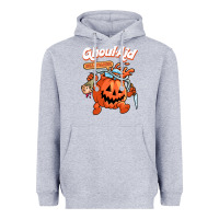 Heather Grey cool ghoul aid funny ghoul pumpkin cute meme halloween t shirt Heavyweight Hoodie - maiPhamDesign