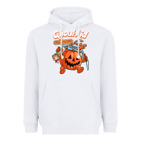 White cool ghoul aid funny ghoul pumpkin cute meme halloween t shirt Heavyweight Hoodie - maiPhamDesign