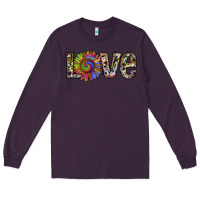 Plum tie dye sunflower love Long Sleeve Tee - RanaPortraitStore
