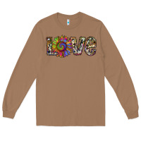 Toasted Coconut tie dye sunflower love Long Sleeve Tee - RanaPortraitStore