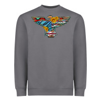 Storm thunderbird with usa flag and sunflowers Heavyweight Sweatshirt - Artiststas
