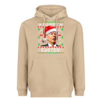 Mushroom Santa Joe Biden Happy Easter Ugly Christmas Heavyweight Hoodie - maiPhamDesign