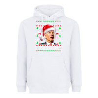 White Santa Joe Biden Happy Easter Ugly Christmas Heavyweight Hoodie - maiPhamDesign