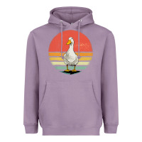 Lavender Retro Vintage Duck Heavyweight Hoodie - maiPhamDesign
