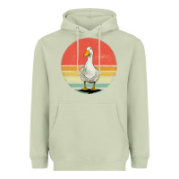 Matcha Retro Vintage Duck Heavyweight Hoodie - maiPhamDesign