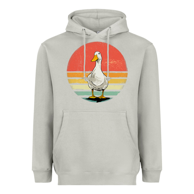 Retro Vintage Duck Heavyweight Hoodie by maiPhamDesign | Teevron