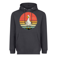 Smoke Retro Vintage Duck Heavyweight Hoodie - maiPhamDesign