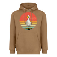 Toasted Coconut Retro Vintage Duck Heavyweight Hoodie - maiPhamDesign