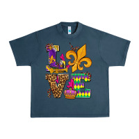 Midnight Navy mardi gras love olivia Urban Heavy Tee - OliviaCreatesArt