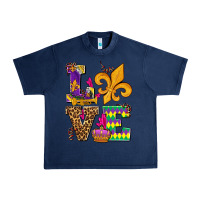 Navy mardi gras love olivia Urban Heavy Tee - OliviaCreatesArt