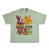 Oil Green mardi gras love olivia Urban Heavy Tee - OliviaCreatesArt