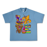 Pebble Blue mardi gras love olivia Urban Heavy Tee - OliviaCreatesArt