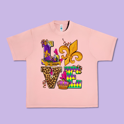 Mardi Gras Love Olivia Urban Heavy Tee Designed By Oliviacreatesart