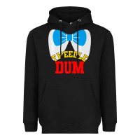 Black tweedle dee dum funny matching halloween costume for couples premium t Heavyweight Hoodie - maiPhamDesign