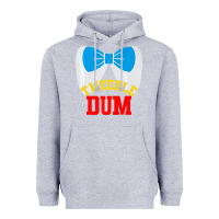 Heather Grey tweedle dee dum funny matching halloween costume for couples premium t Heavyweight Hoodie - maiPhamDesign