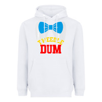 White tweedle dee dum funny matching halloween costume for couples premium t Heavyweight Hoodie - maiPhamDesign
