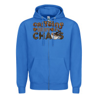 True Royal caffeine before chaos Zipper Hoodie - BarkalooDesign