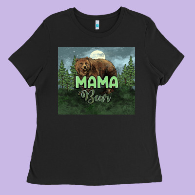 Mama Bear Tumbler Ladies Tee Designed By Howdyjamesfarm