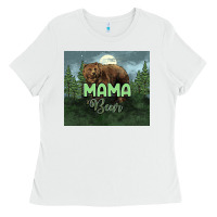 White Mama bear tumbler Ladies Tee - HowdyJamesFarm