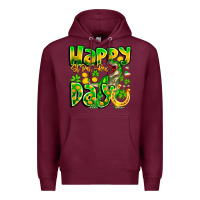 Burgundy Happy St Patricks Rex Day Premium Hoodie - CowhideDigitalArt