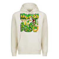 Oatmeal Heather Happy St Patricks Rex Day Premium Hoodie - CowhideDigitalArt