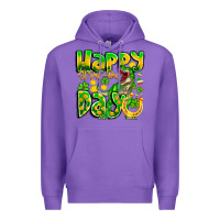 Purple Happy St Patricks Rex Day Premium Hoodie - CowhideDigitalArt