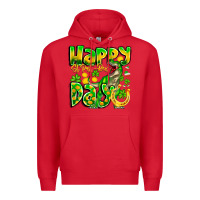 Red Happy St Patricks Rex Day Premium Hoodie - CowhideDigitalArt