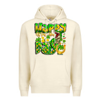 Sandshell Happy St Patricks Rex Day Premium Hoodie - CowhideDigitalArt