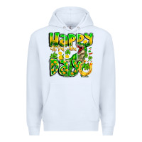 White Happy St Patricks Rex Day Premium Hoodie - CowhideDigitalArt