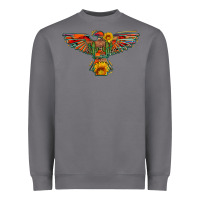Storm thunderbird  wild soul with sunflower serape aztec Heavyweight Sweatshirt - Artiststas