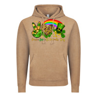 Vintage Coffee Peace love St. Patrick's Day Vintage Hoodie - OliviaCreatesArt