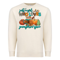 Sandshell just a girl who loves pumpkin spice Premium Sweatshirt - AdoDesignShop