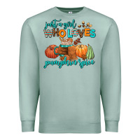 Seafoam just a girl who loves pumpkin spice Premium Sweatshirt - AdoDesignShop