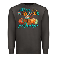 Smoke just a girl who loves pumpkin spice Premium Sweatshirt - AdoDesignShop