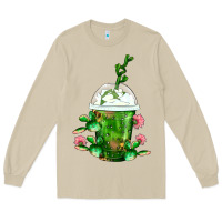 Mushroom Western Cactus Cold Frappe Long Sleeve Tee - FaDigitalArtStudio