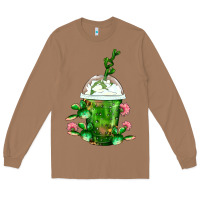 Toasted Coconut Western Cactus Cold Frappe Long Sleeve Tee - FaDigitalArtStudio
