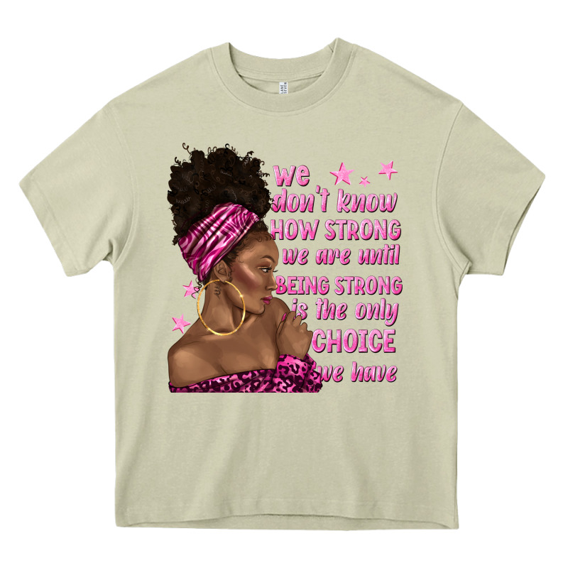 Afro Woman Cancer Heavy Core Tee by texasbilliewilder | Teevron