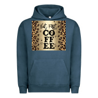 Pigment Midnight Navy but first coffee Urban Hoodie - JahusDesignShop
