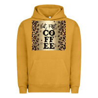 Pigment Peanut Butter but first coffee Urban Hoodie - JahusDesignShop