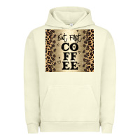Pigment Pistachio but first coffee Urban Hoodie - JahusDesignShop