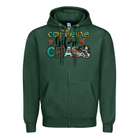 Sports Green western caffeine before chaos Zipper Hoodie - BarkalooDesign